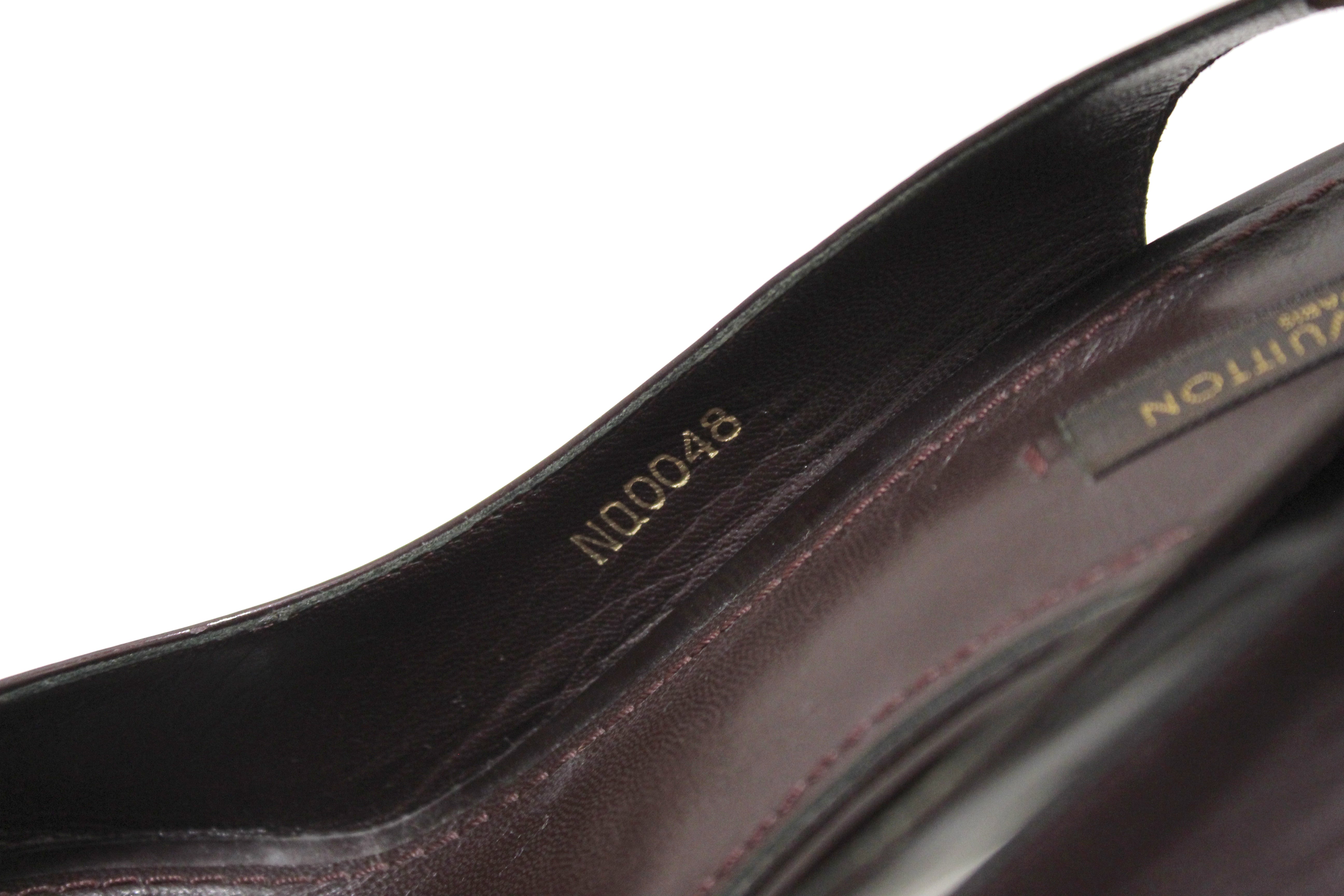 Authentic Louis Vuitton Amarante Patent Leather Sandal Size 9.5