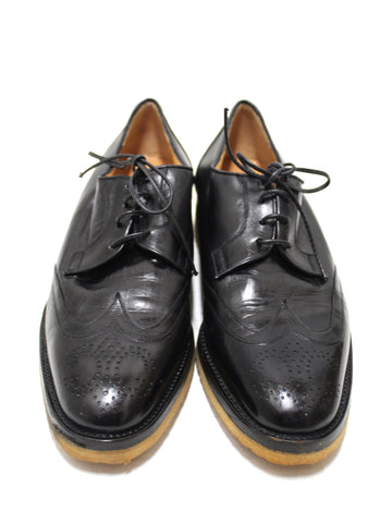 Authentic Gucci Men's Black Lace Brogue Dress Shoes size 7