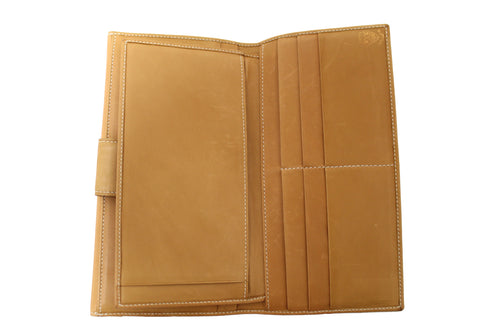 Authentic Gucci Vintage Beige Microguccissima Long Wallet