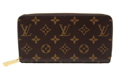 Authentic Louis Vuitton Classic Monogram Canvas Zippy Wallet