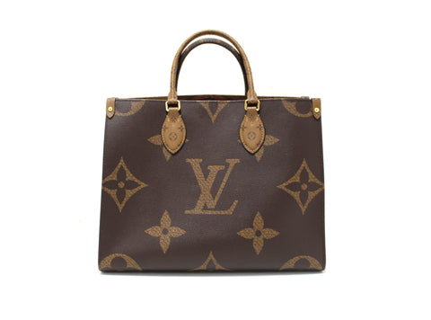 Authentic Louis Vuitton Giant Monogram Canvas OnTheGO MM Tote Bag