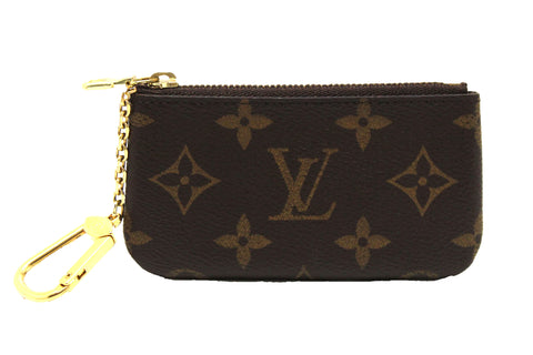 Authentic Louis Vuitton Classic Monogram Canvas Key Pouch