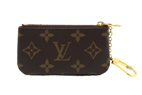 Authentic Louis Vuitton Classic Monogram Canvas Key Pouch