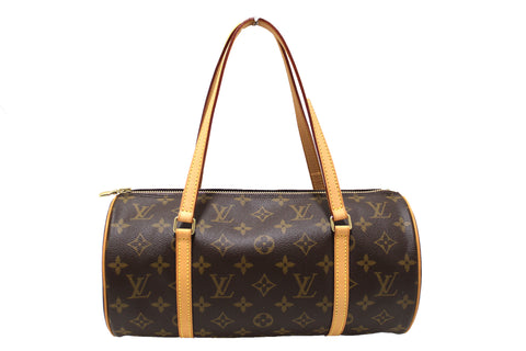 Authentic Louis Vuitton Classic Monogram Papillon 30 Handbag