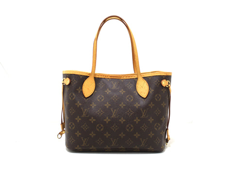 Authentic Louis Vuitton Classic Monogram Neverfull PM Tote Shoulder Bag