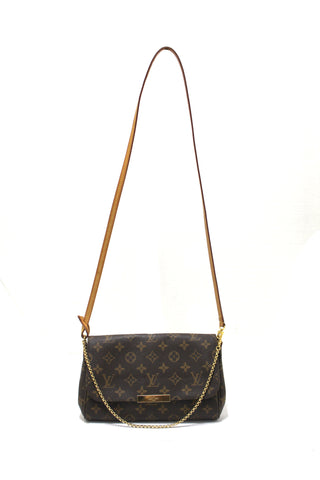 Authentic Louis Vuitton Classic Monogram Favorite MM Crossbody Messenger Bag