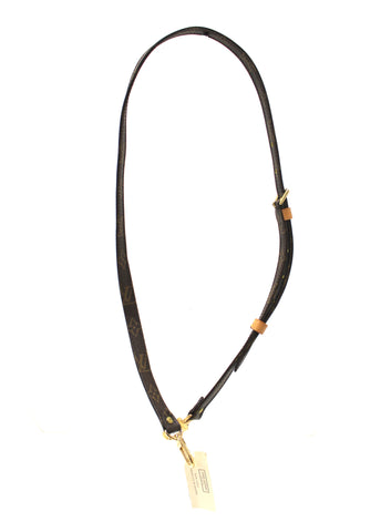 Authentic Louis Vuitton Classic Monogram Brown Canvas and Natural Cowhide leather Bag Strap