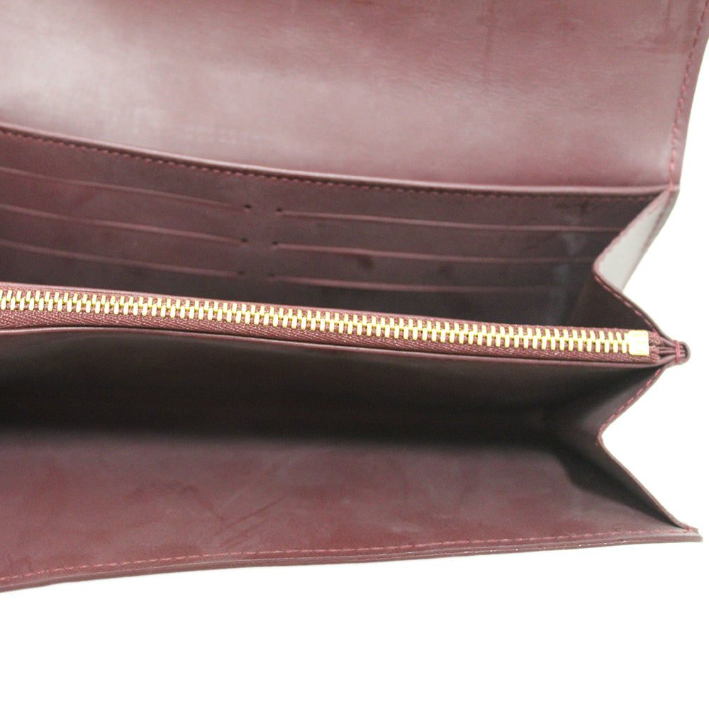 Authentic New Louis Vuitton Fauviste Vernis Noeud Bow Flap Long Wallet Clutch