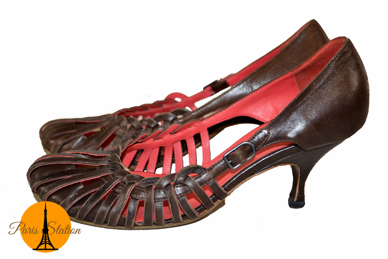 Authentic Bottega Veneta Brown Leather Sandal Shoes 36.5