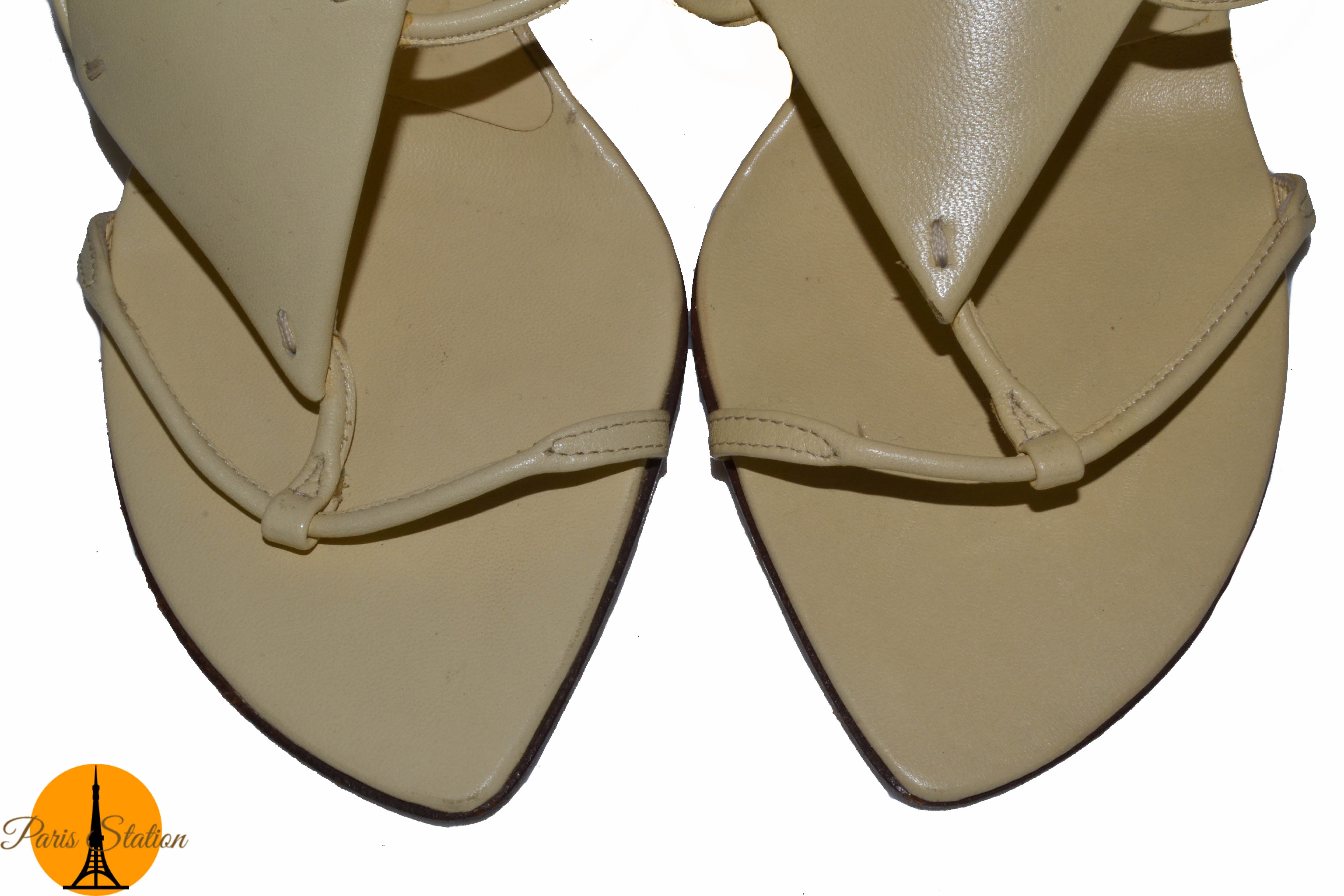 Authentic New Prada Beige Sandal Shoes Size 36/6