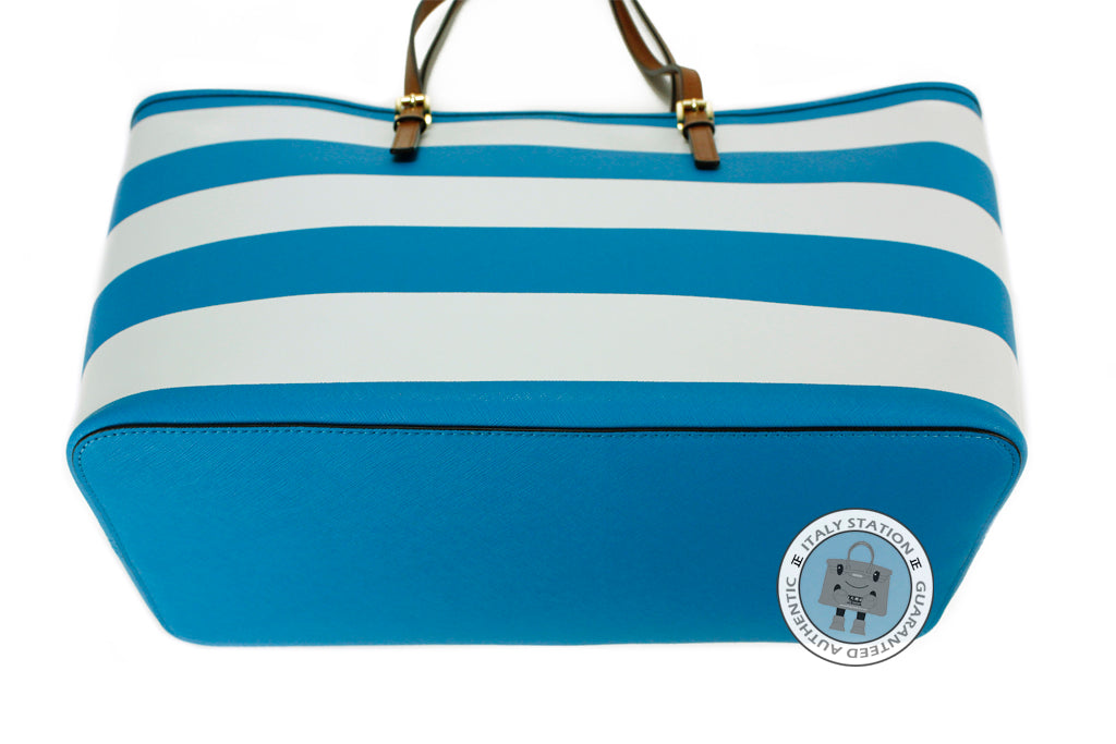 MICHAEL KORS Michael Kors 30S4GVST6R Jet Set Travel Stripe Summer Blue | Italystation.com - Shop Now at italystation.com