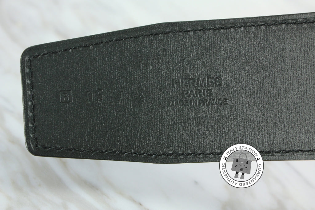 HERMES Hermes Reversible  42 MM Bleu Electrique+black Epsom 95 Belts | Italystation.com - Shop Now at italystation.com