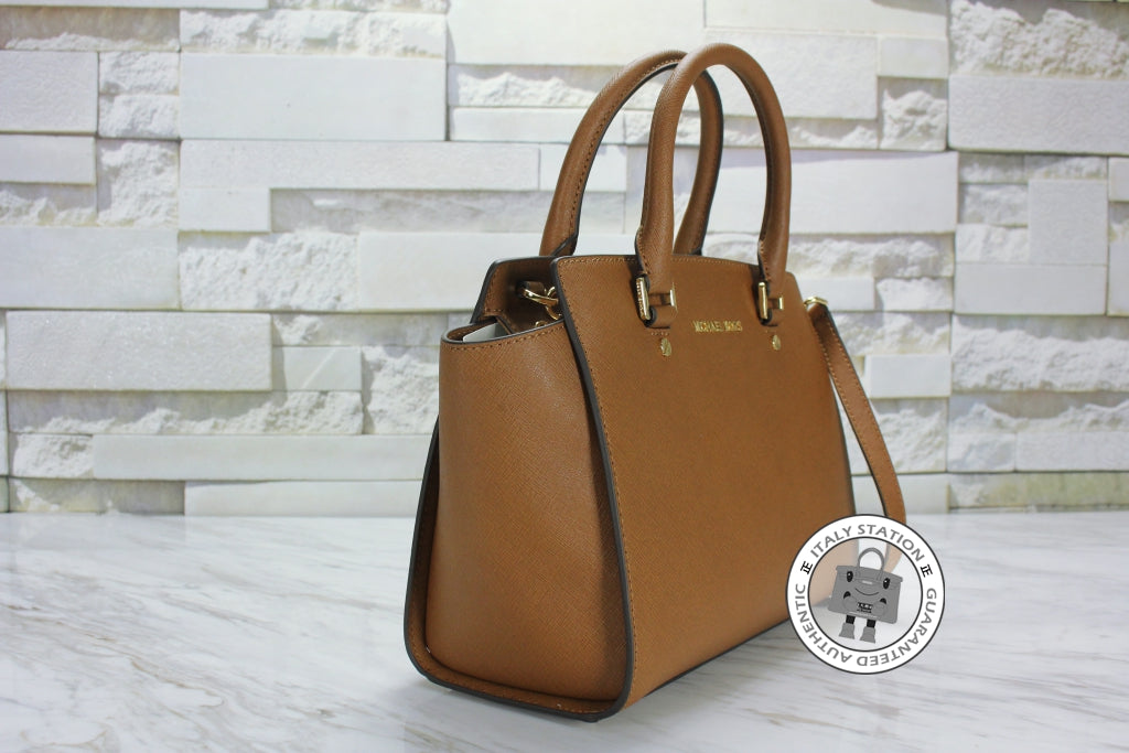 MICHAEL KORS Michael Kors 30S3GLMS2L Selma  Luggage / 230 Calfskin Tot | Italystation.com - Shop Now at italystation.com
