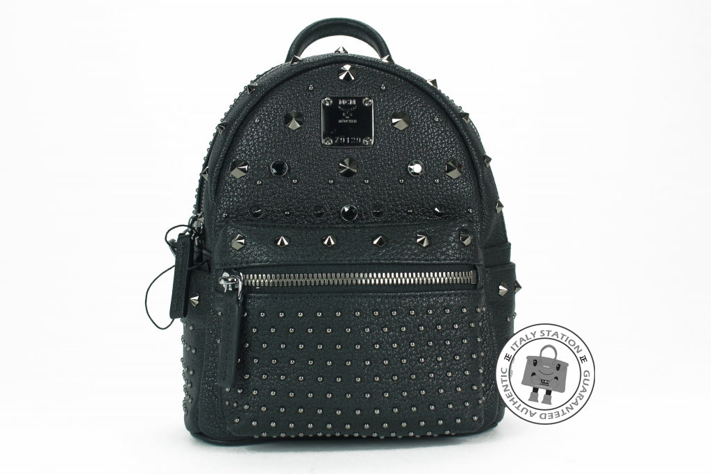MCM Mcm MWK5AVE88 Extra Mini Bebe Boo Swarovski Crystals Black / TI001 | Italystation.com - Shop Now at italystation.com