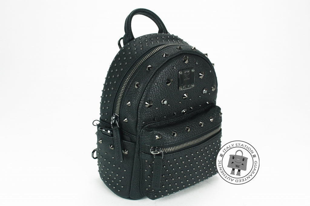 MCM Mcm MWK5AVE88 Extra Mini Bebe Boo Swarovski Crystals Black / TI001 | Italystation.com - Shop Now at italystation.com