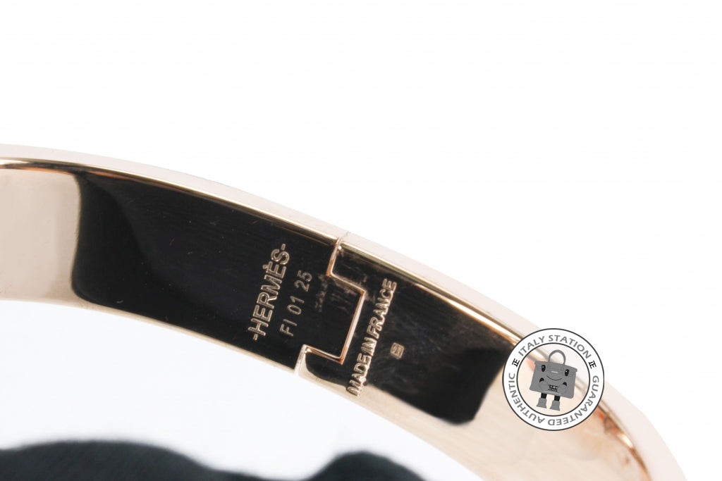 HERMES Hermes 700001 FO 31 Clic Clac H 0.5IN Wide Blanc Enamel PM Brac | Italystation.com - Shop Now at italystation.com