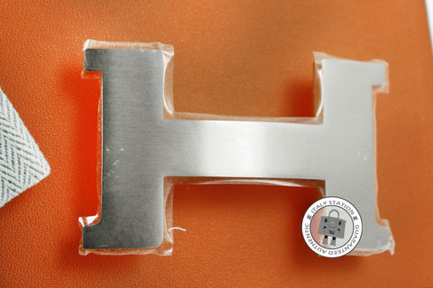 HERMES Hermes Constance H Silver Metal Brushed Buckle Phw | Italystation.com - Shop Now at italystation.com