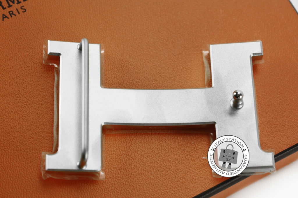 HERMES Hermes Constance H Silver Metal Brushed Buckle Phw | Italystation.com - Shop Now at italystation.com