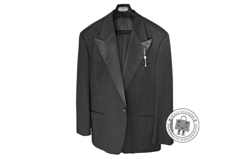 Emporio Armani Tessuto 246719 Black Wool Top Size 50, Bottom 36 Inches Suits