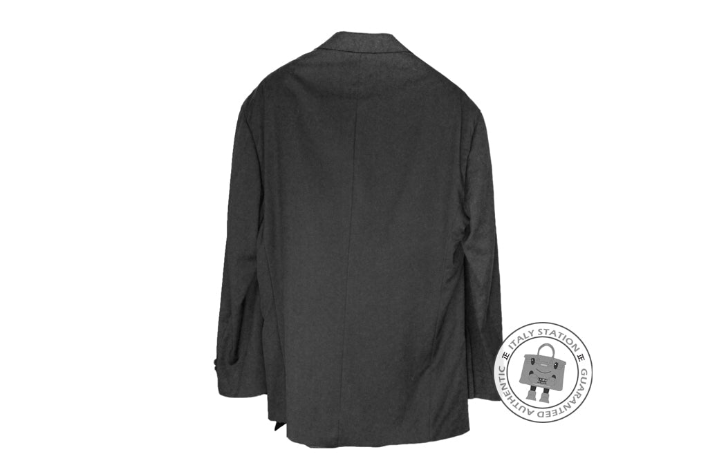 EMPORIO ARMANI Emporio Armani Tessuto 246719 Black Wool Top Size 50