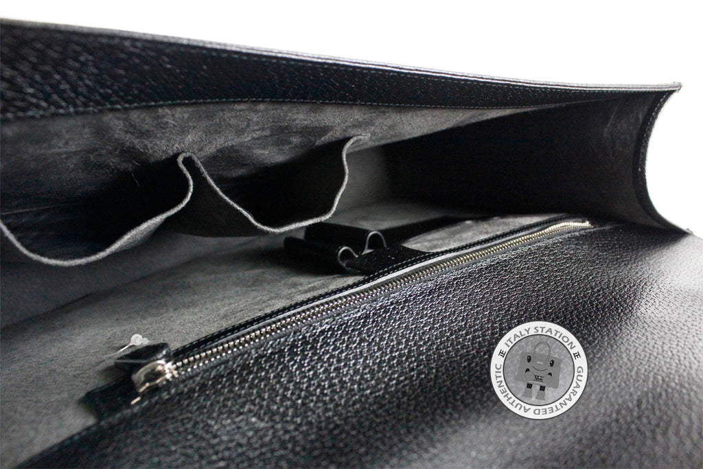 GUCCI Gucci 201849 B690N Black / 1000 Leather Briefcases Shw | Italystation.com - Shop Now at italystation.com