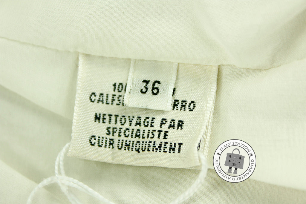 HERMES Hermes 221206D4A636 Veau Patine Paletot Ivoire / A6 Leather 36  | Italystation.com - Shop Now at italystation.com