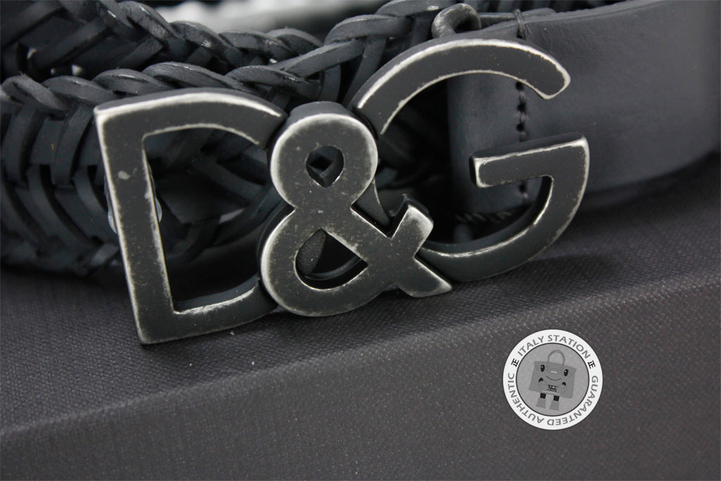 DOLCE & GABBANA Dolce & Gabbana BC3832 A1191 Varie Calfskin Black+grig | Italystation.com - Shop Now at italystation.com