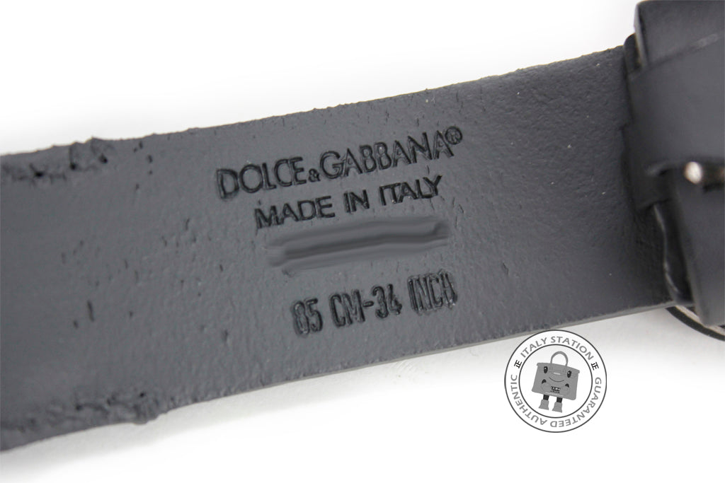 DOLCE & GABBANA Dolce & Gabbana BC3832 A1191 Varie Calfskin Black+grig | Italystation.com - Shop Now at italystation.com