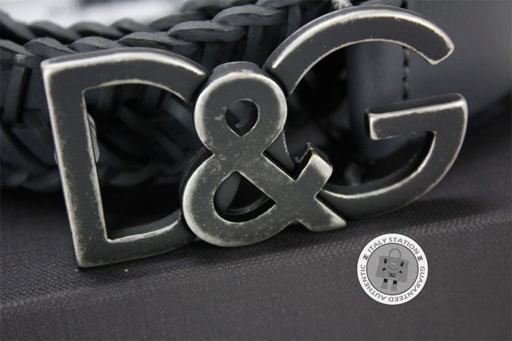 DOLCE & GABBANA Dolce & Gabbana BC3832 A1191 Varie Calfskin Black+grig | Italystation.com - Shop Now at italystation.com