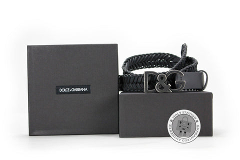 DOLCE & GABBANA Dolce & Gabbana BC3832 A1191 Varie Calfskin Black+grig | Italystation.com - Shop Now at italystation.com
