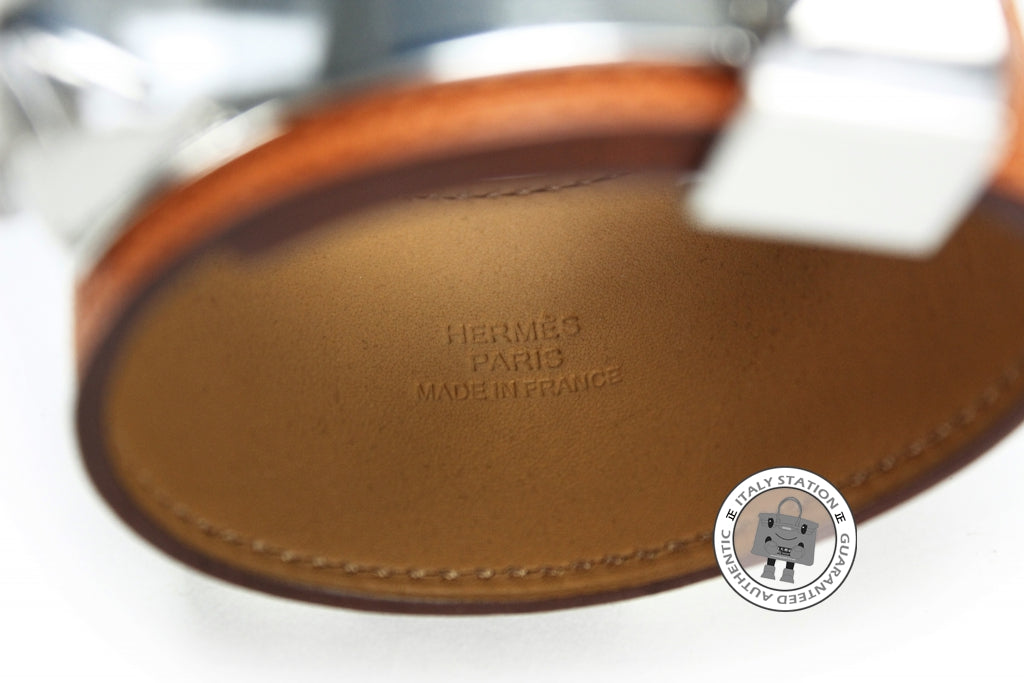 HERMES Hermes Collier DE Chien Cuff Cdc Orange / CK93 Epsom Small Brac | Italystation.com - Shop Now at italystation.com