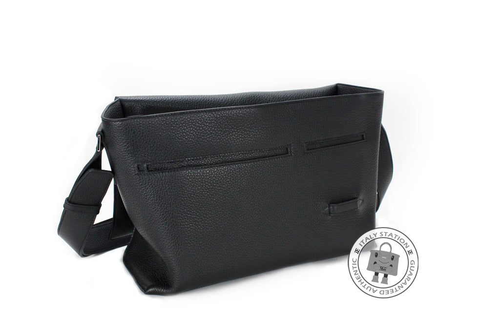 HERMES Hermes Alfred Black / CK89 Taurillon Clemence Messenger Bags Ph | Italystation.com - Shop Now at italystation.com