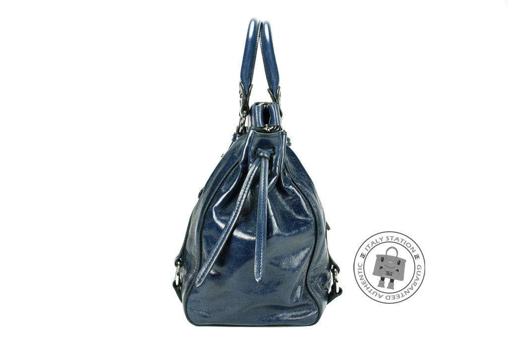 MIU MIU Miu Miu RN0954 X72 Vitello Lux  Shopping Bluette / F0016 Calfs | Italystation.com - Shop Now at italystation.com