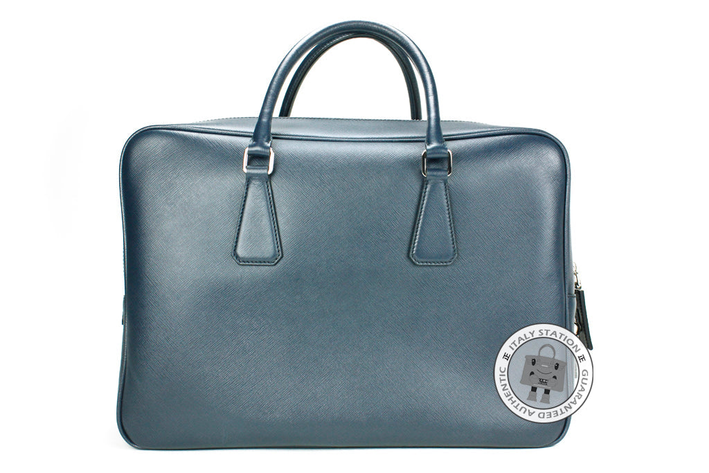 PRADA Prada VS0088 9Z2 Saffiano Travel Borsa DA Viaggio Baltico / F021 | Italystation.com - Shop Now at italystation.com
