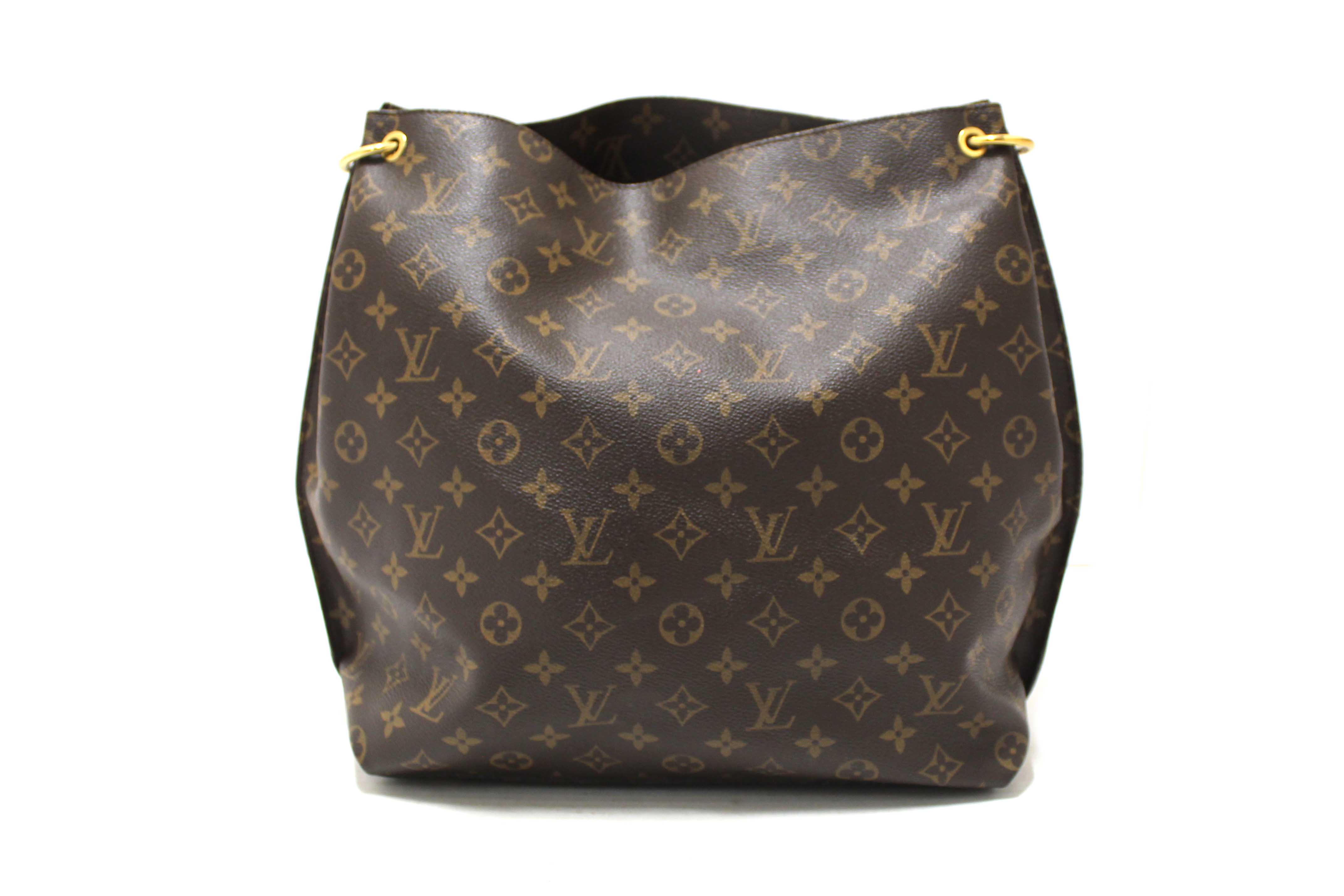 Authentic Louis Vuitton Classic Monogram Canvas Metis Tote Shoulder Bag