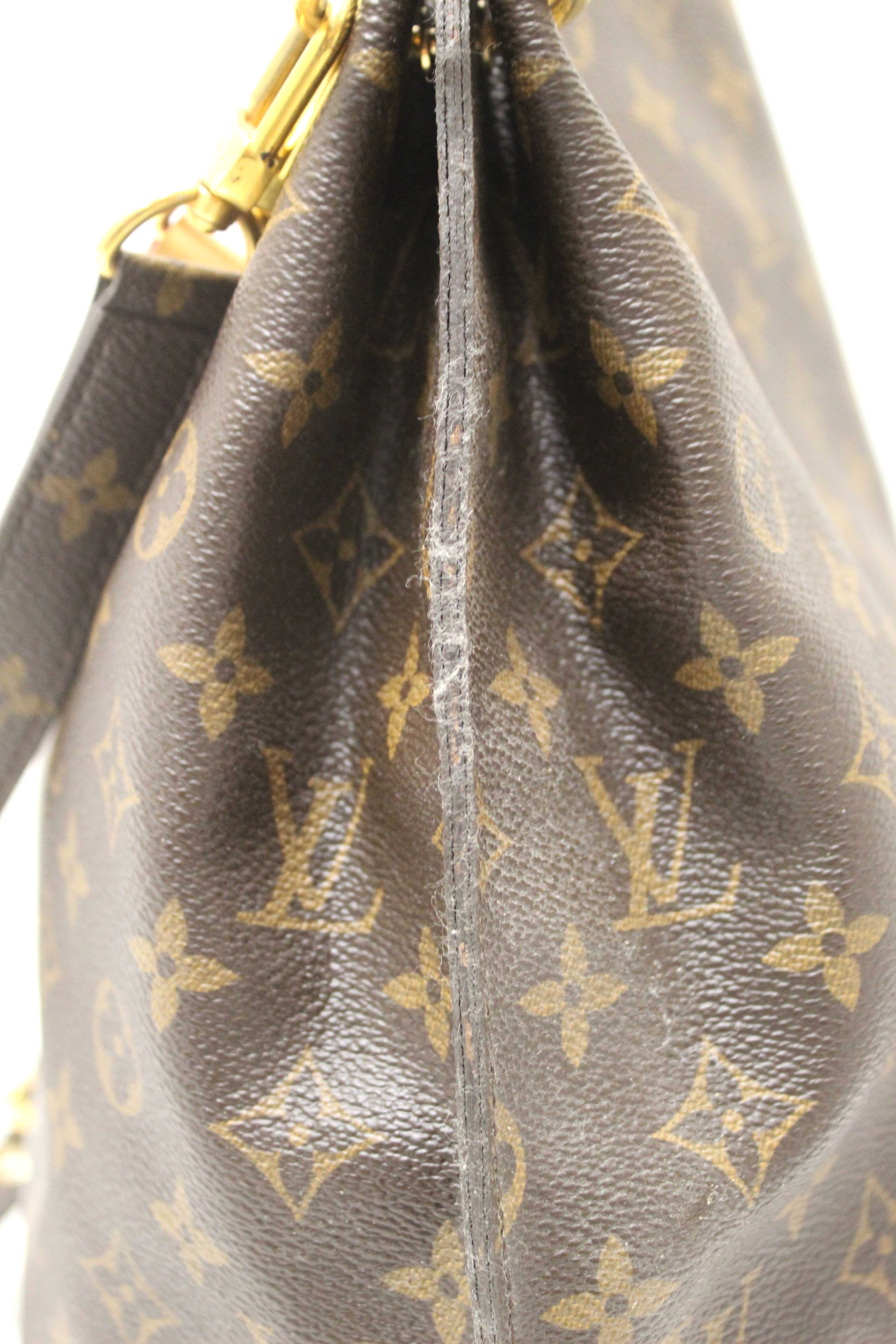 Authentic Louis Vuitton Classic Monogram Canvas Metis Tote Shoulder Bag