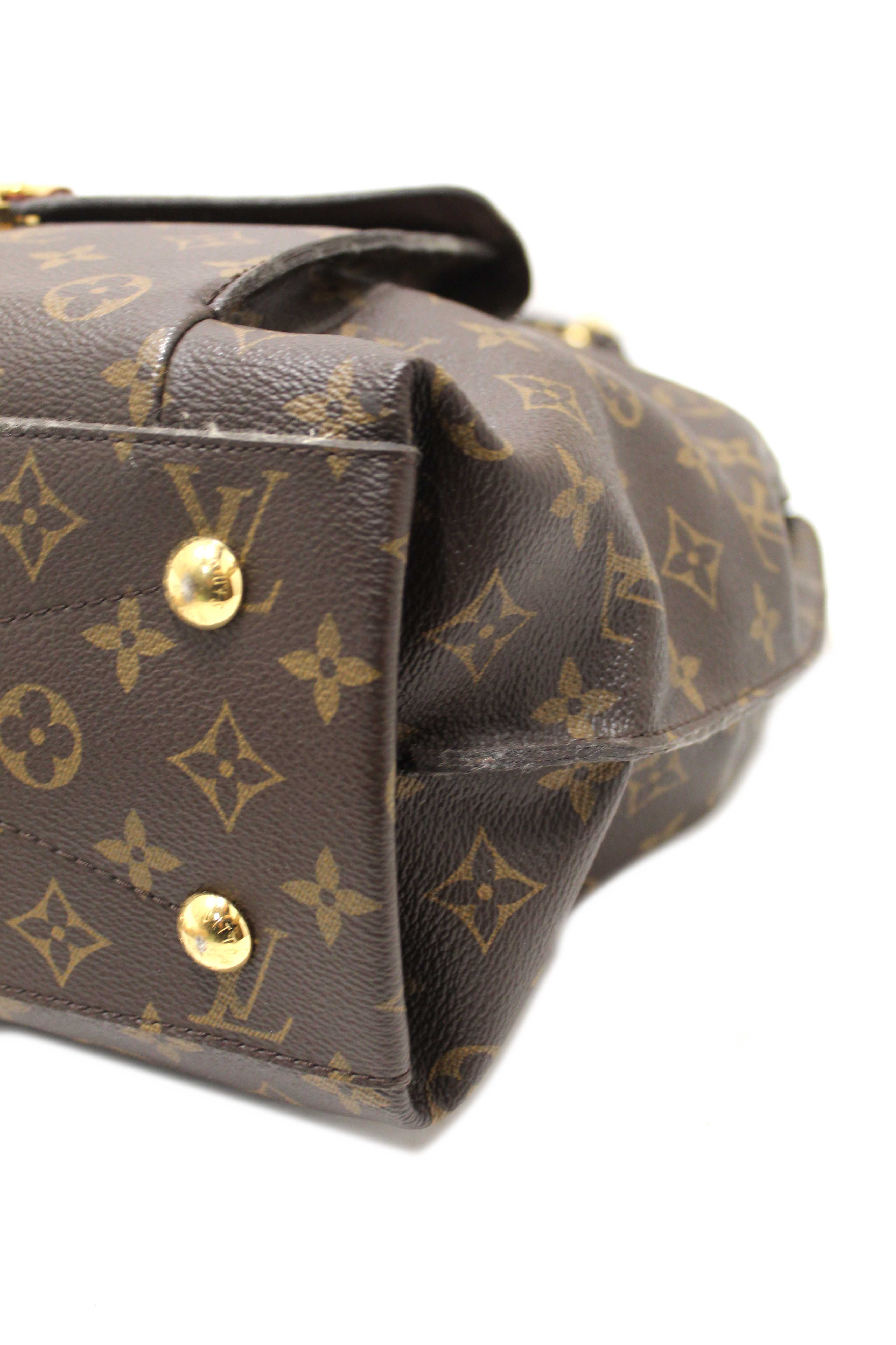Authentic Louis Vuitton Classic Monogram Canvas Metis Tote Shoulder Bag