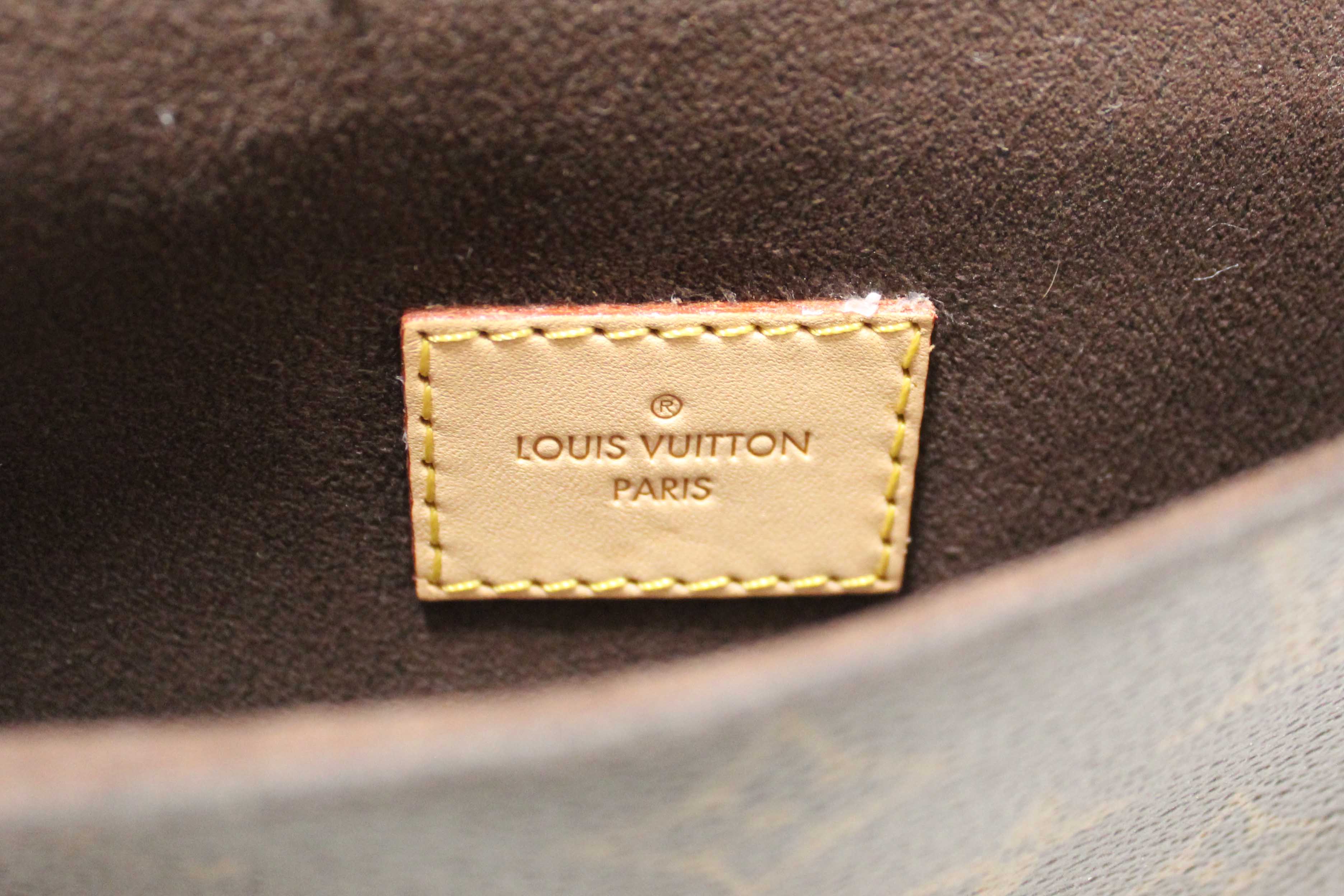 Authentic Louis Vuitton Classic Monogram Canvas Metis Tote Shoulder Bag