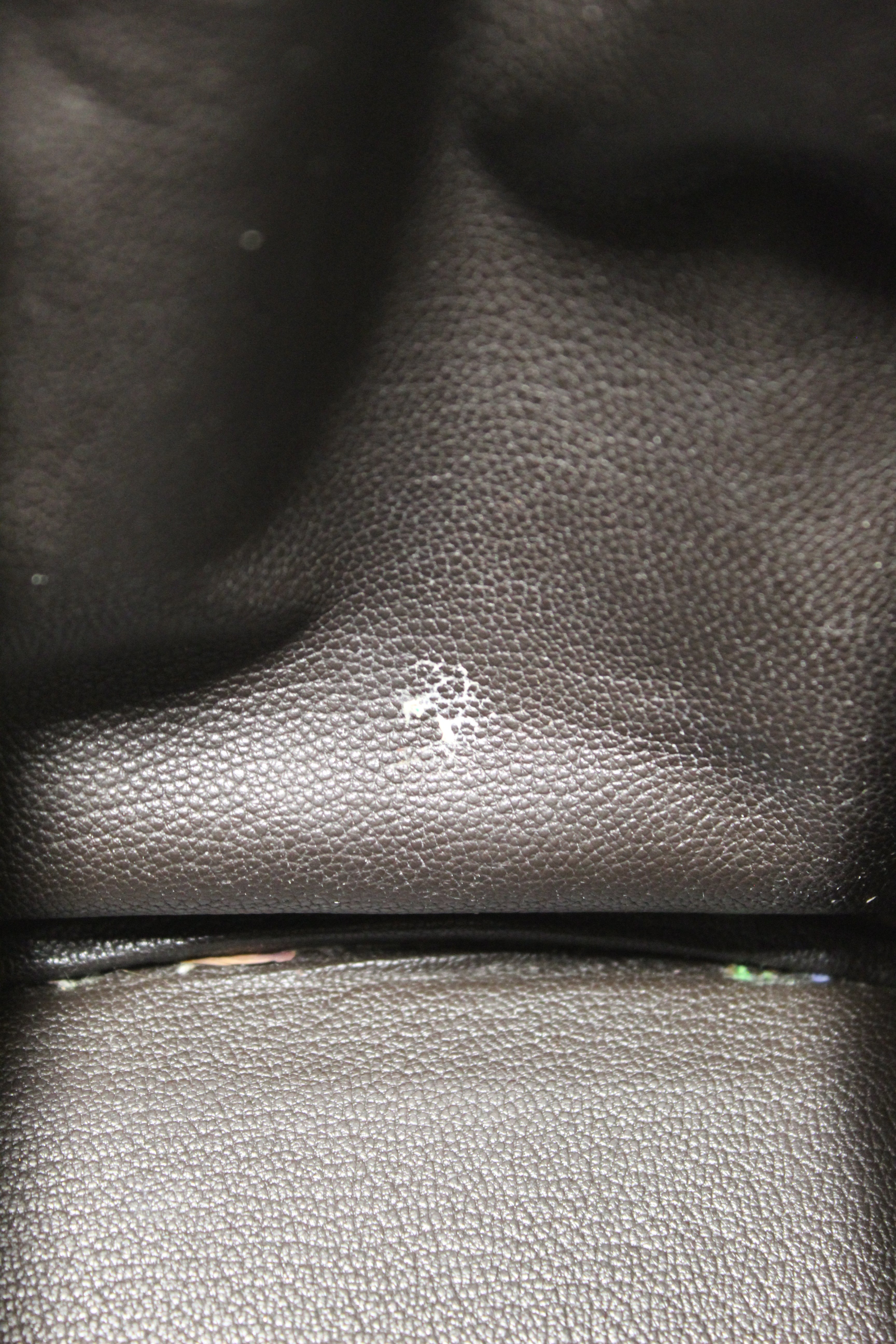 Authentic Hermes Brown Togo Leather and Toile Canvas Birkin 30 Bag