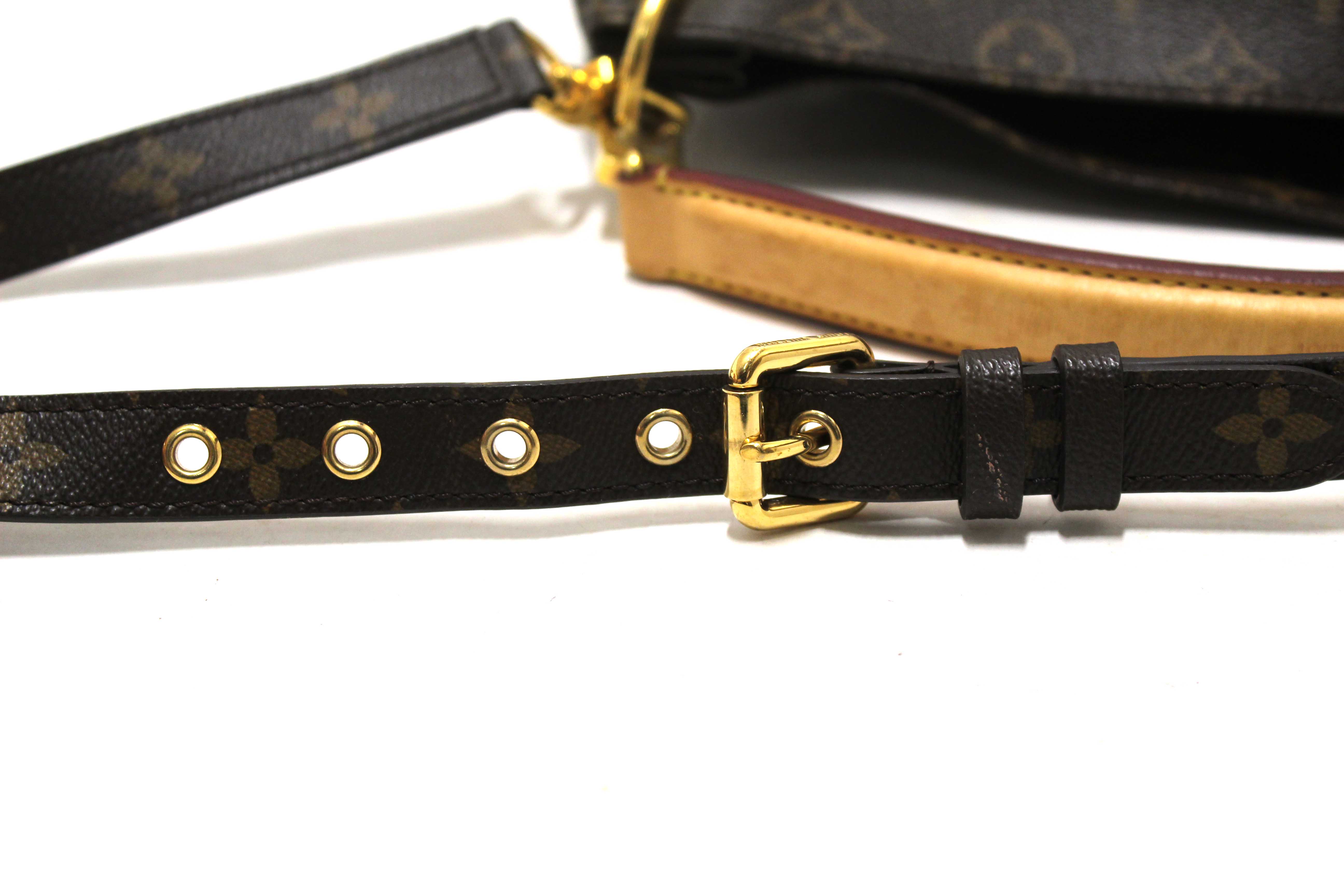 Authentic Louis Vuitton Classic Monogram Canvas Metis Tote Shoulder Bag