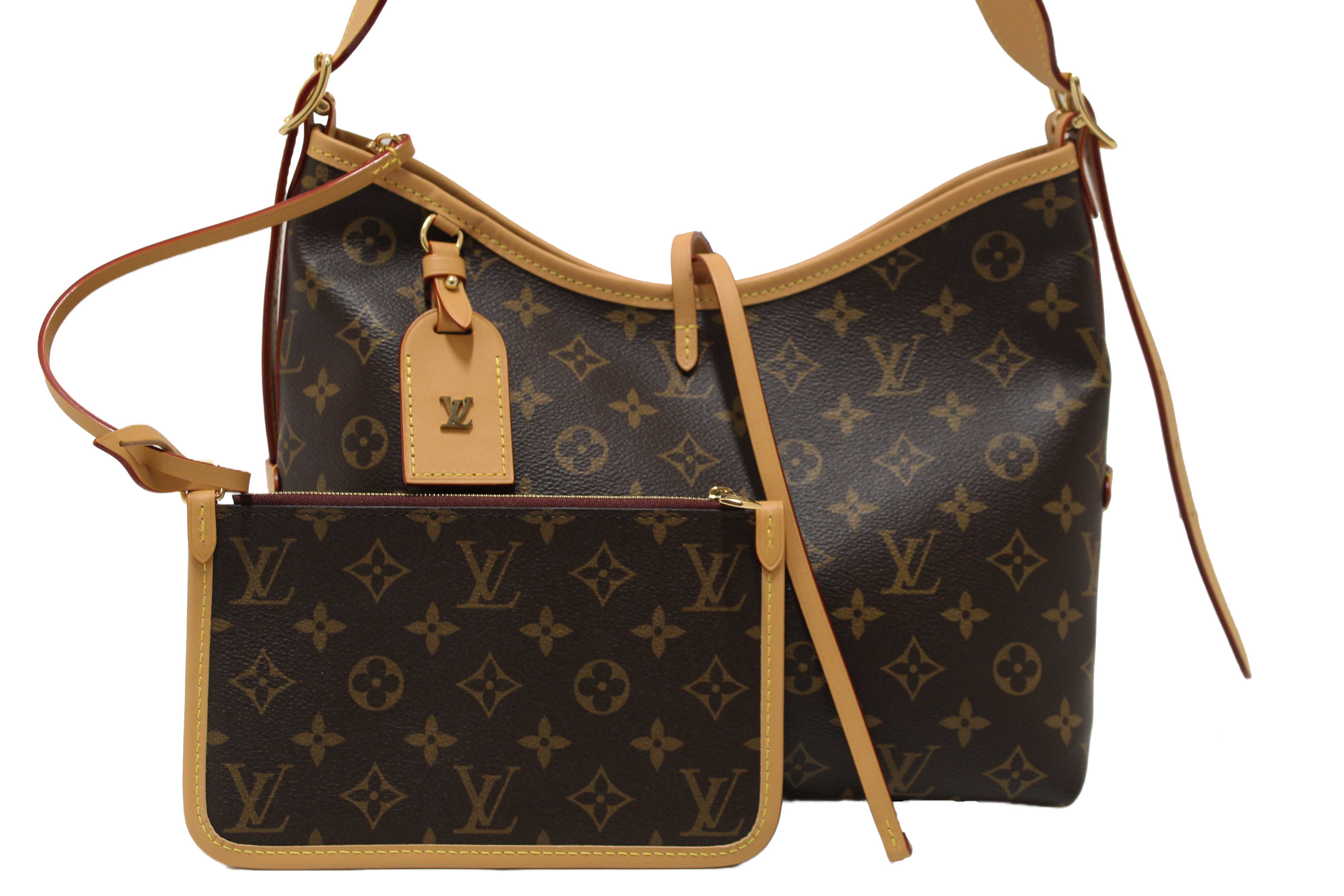 Authentic Louis Vuitton Classic Monogram CarryAll PM Hobo Shoulder Tote