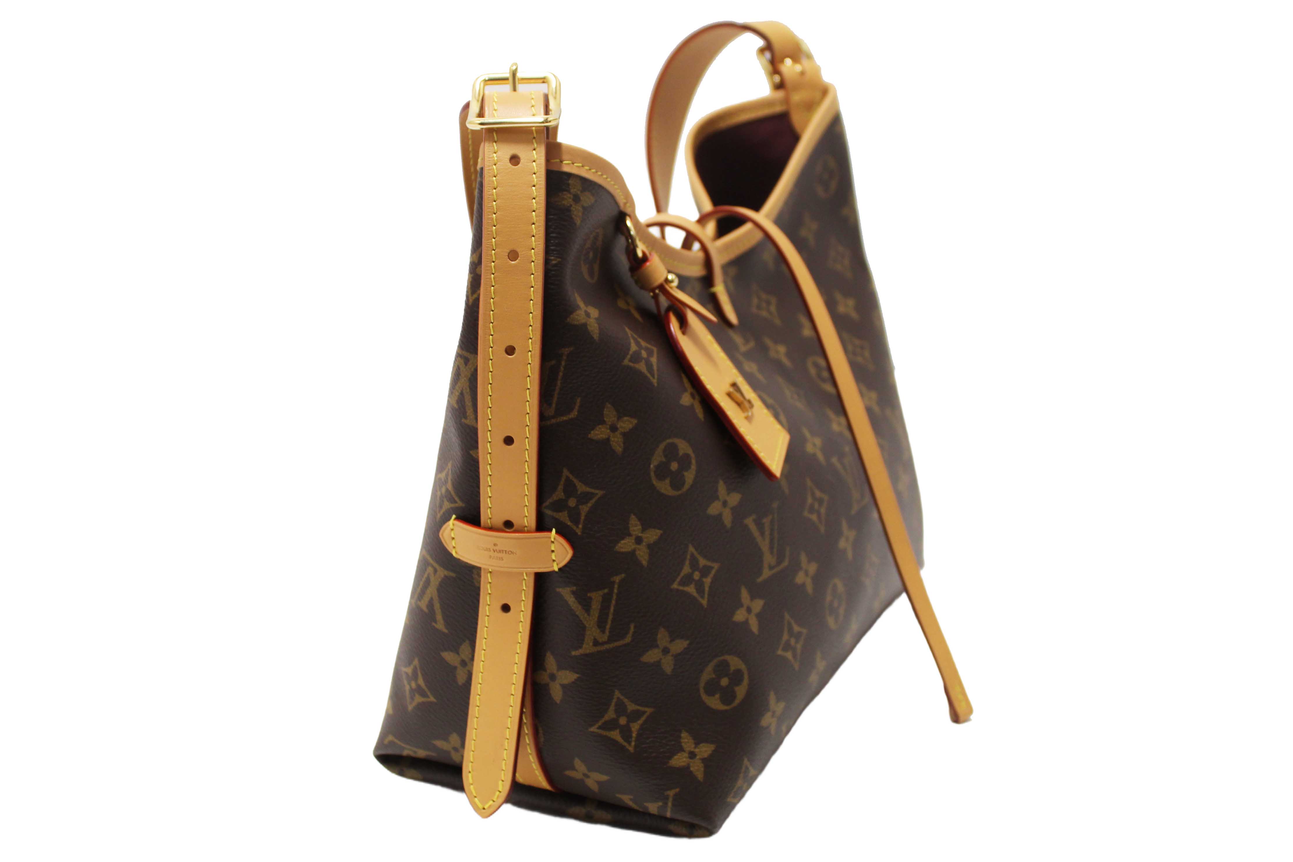 Authentic Louis Vuitton Classic Monogram CarryAll PM Hobo Shoulder Tote