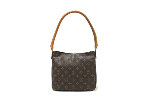 Authentic Louis Vuitton Classic Monogram Canvas Looping PM Shoulder Bag