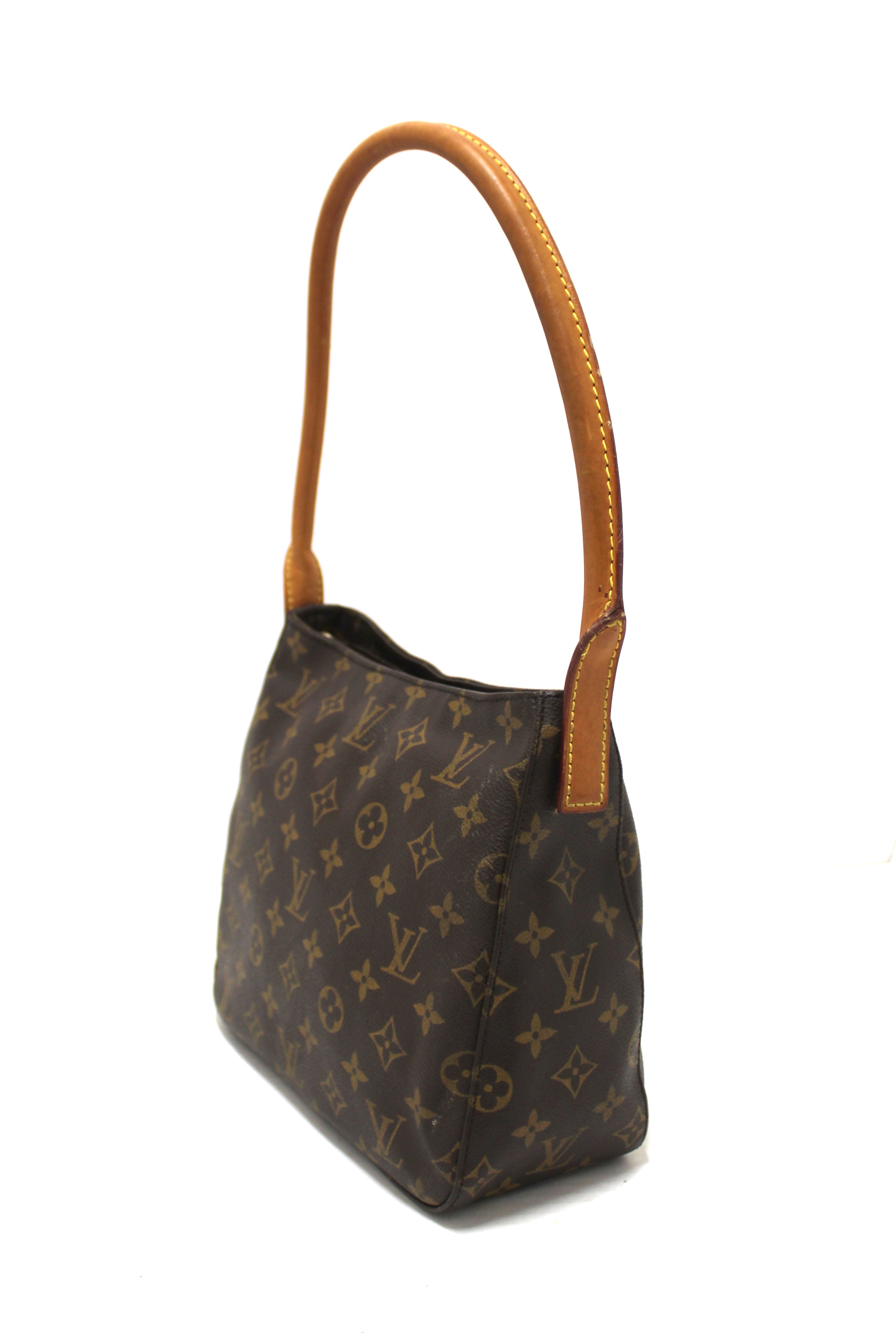 Authentic Louis Vuitton Classic Monogram Canvas Looping PM Shoulder Bag