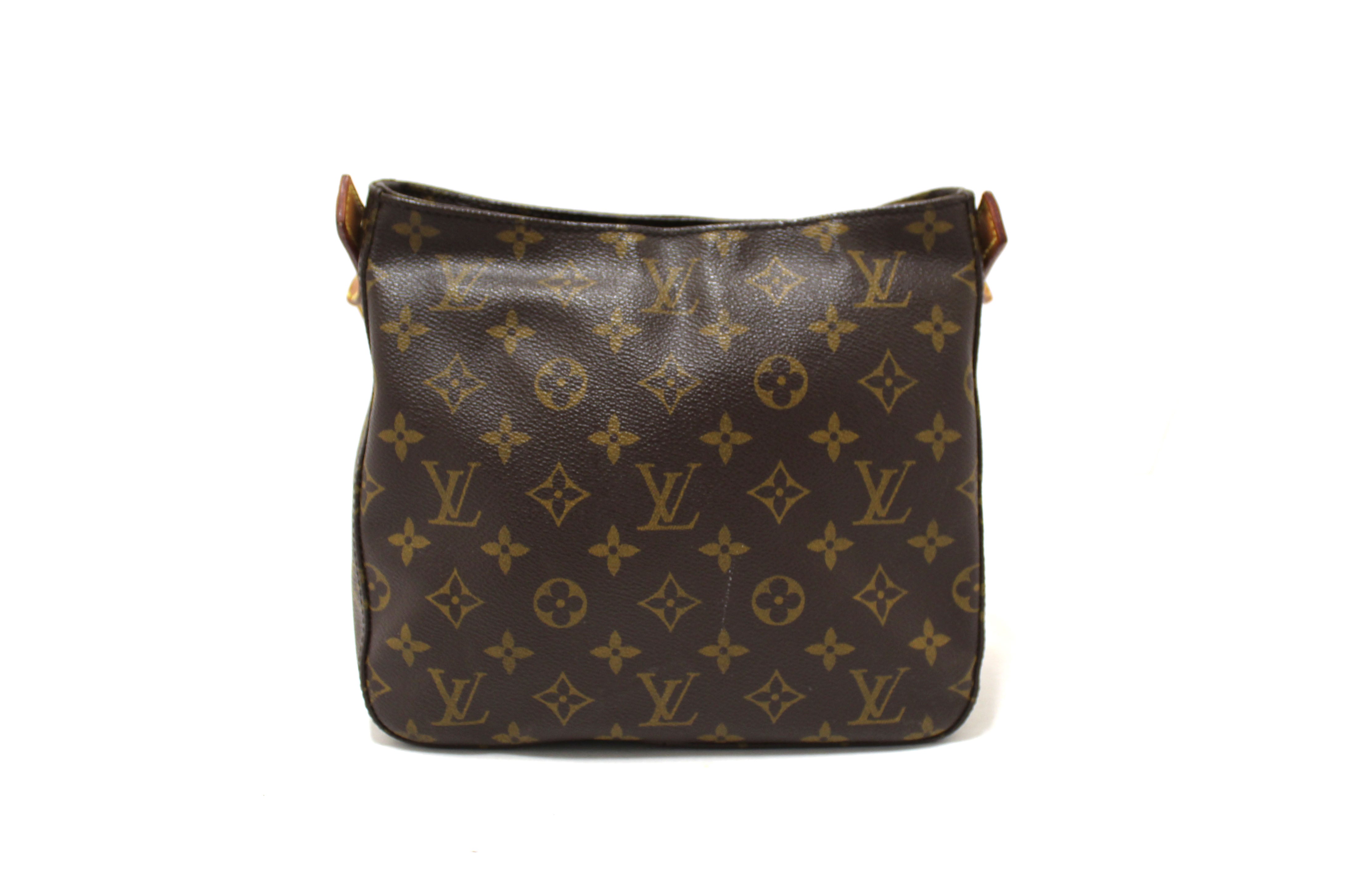 Authentic Louis Vuitton Classic Monogram Canvas Looping PM Shoulder Bag