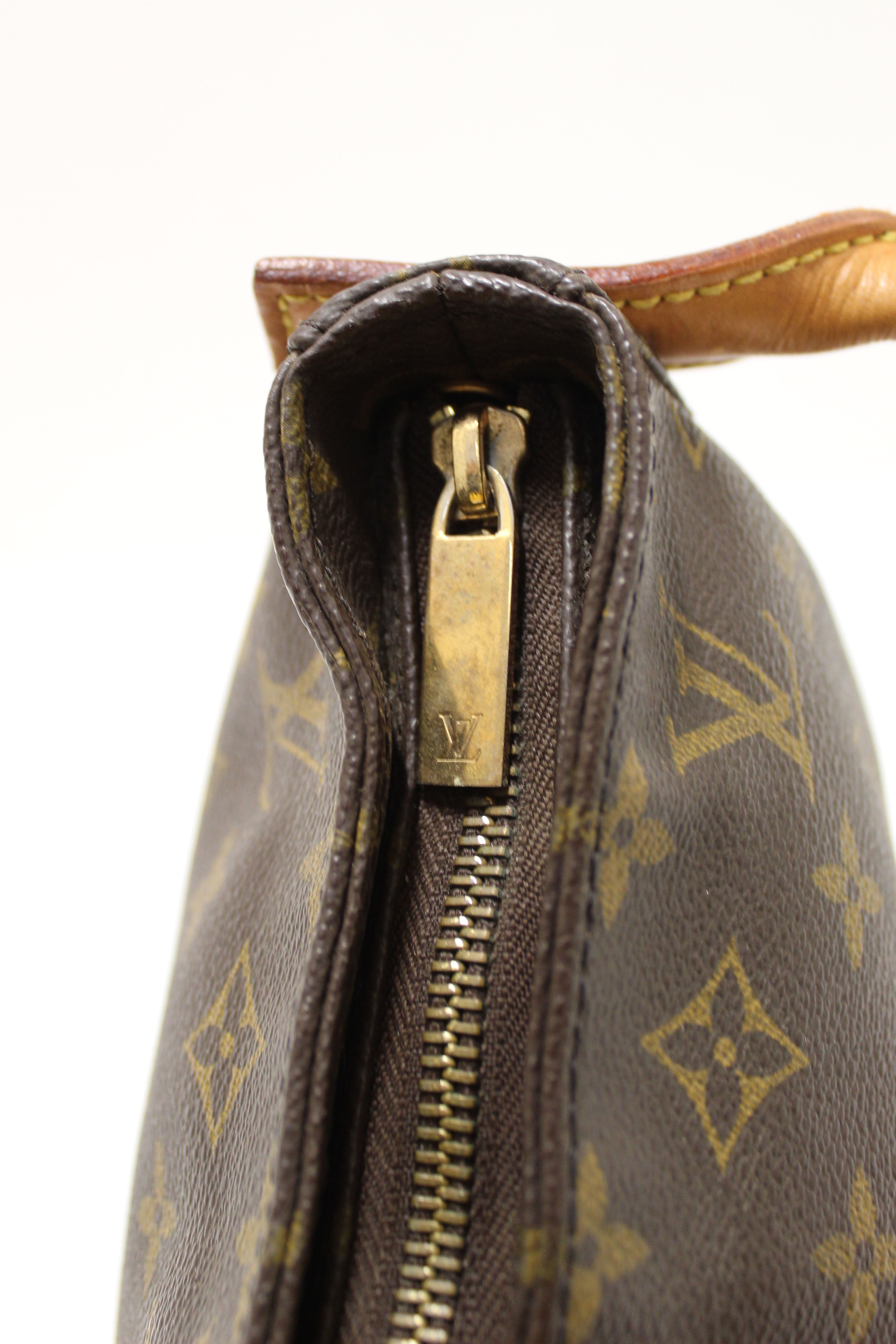 Authentic Louis Vuitton Classic Monogram Canvas Looping PM Shoulder Bag