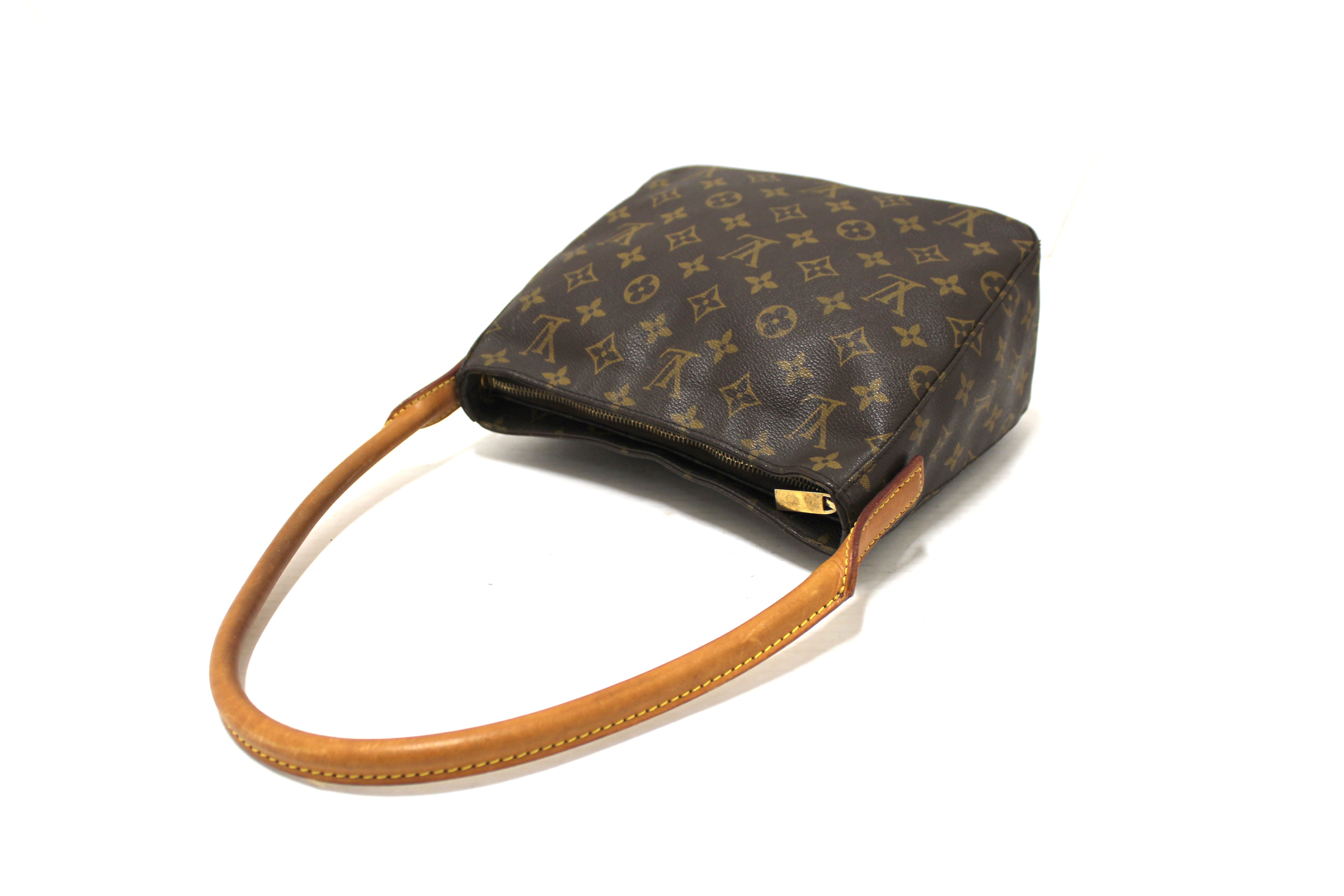 Authentic Louis Vuitton Classic Monogram Canvas Looping PM Shoulder Bag