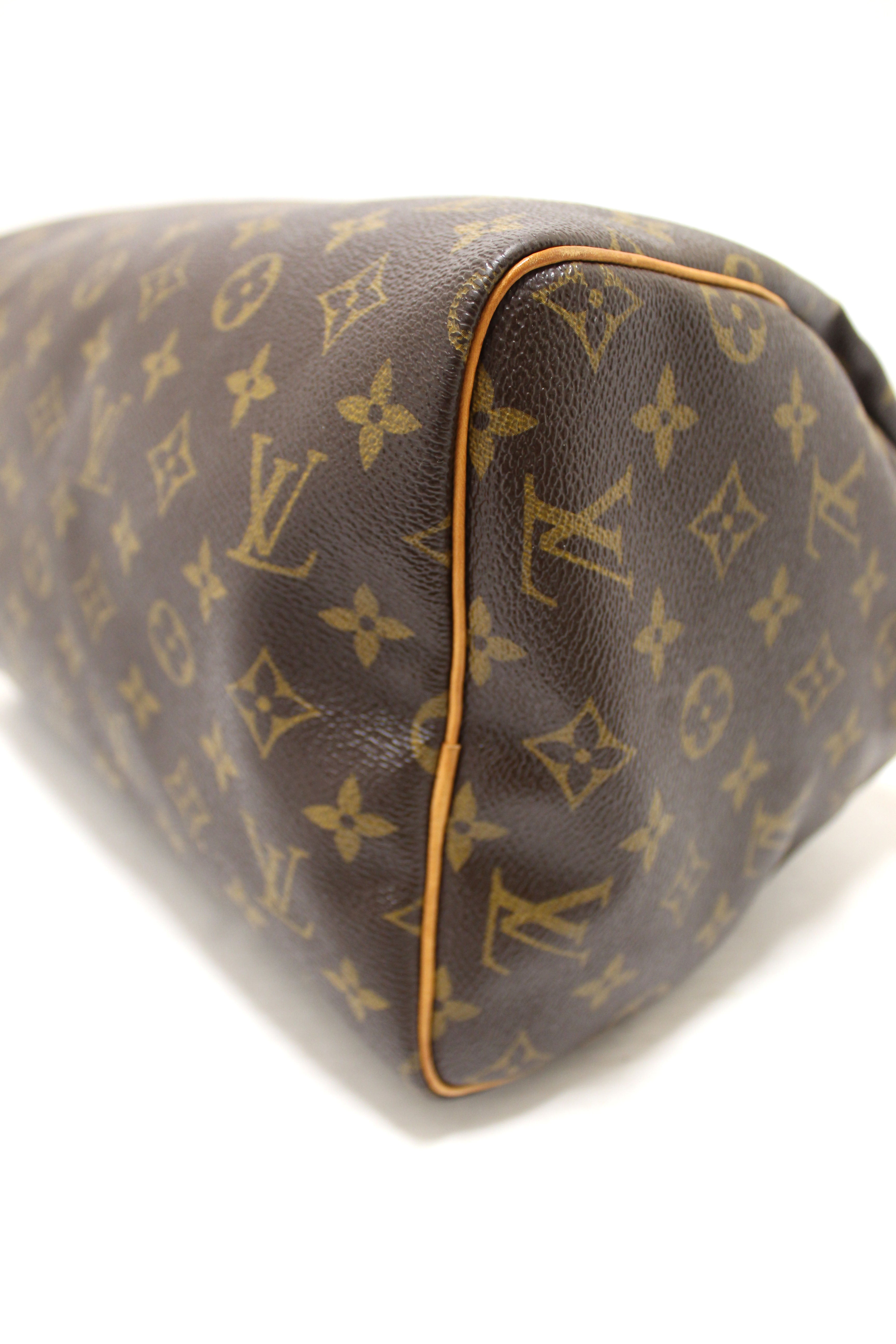 Authentic Louis Vuitton Classic Monogram Speedy 30 Handbag