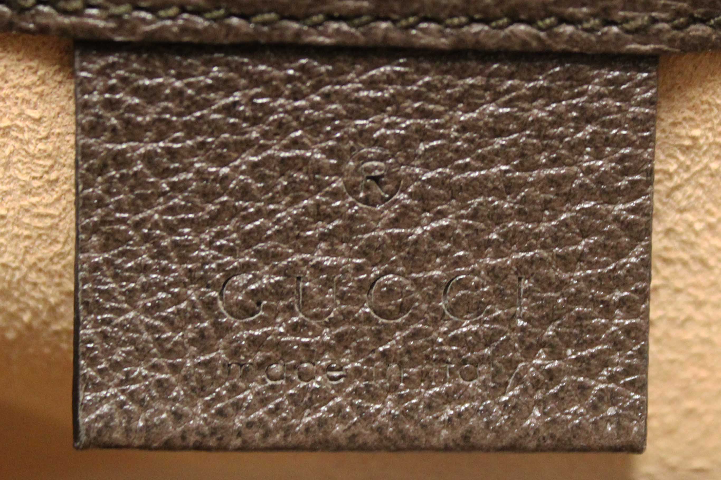 Authentic Gucci Brown Ophidia GG Supreme Mini Bucket Bag