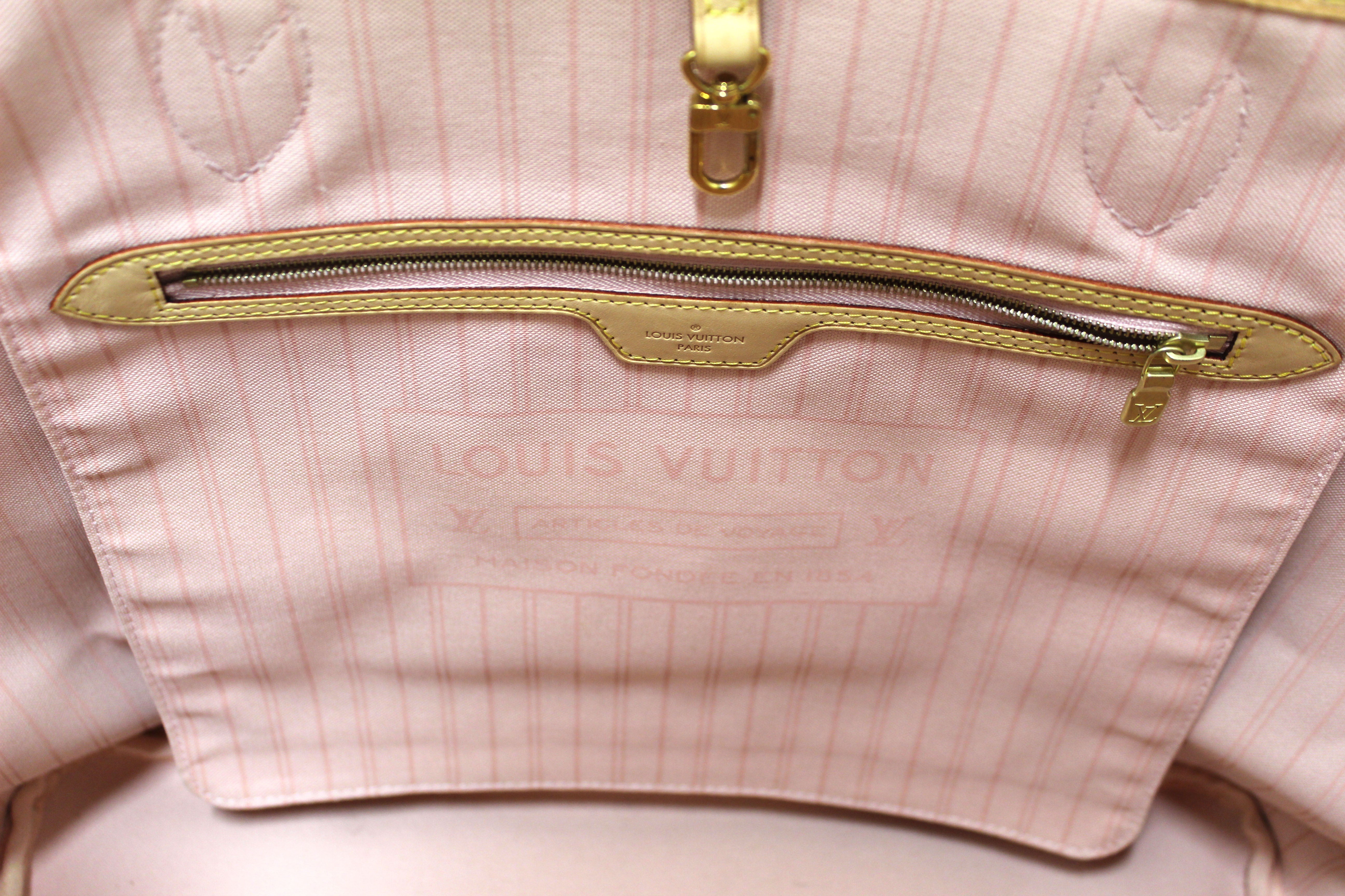 Authentic Louis Vuitton Damier Azur Neverfull GM Tote Shoulder Bag